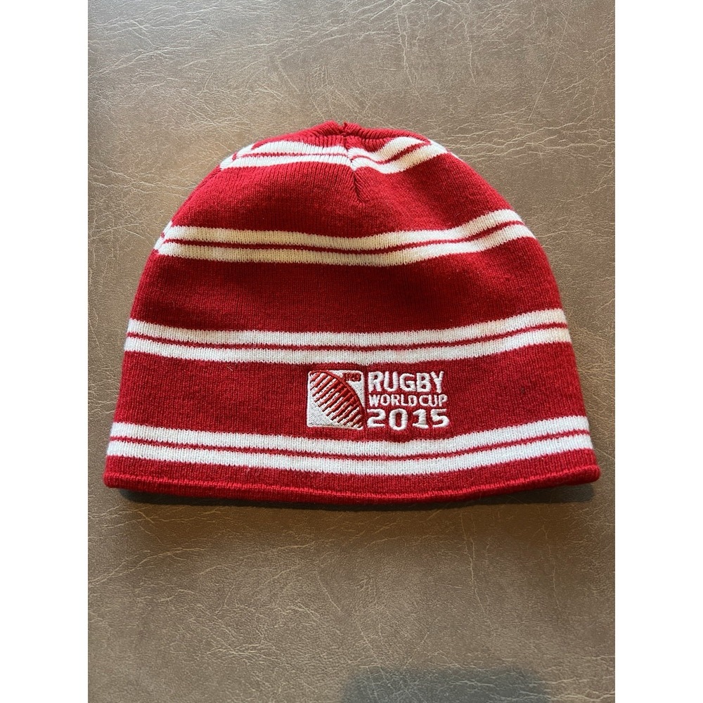 Rugby World Cup 2015 Beanie Hat‎ One Size Team Canada Red And White